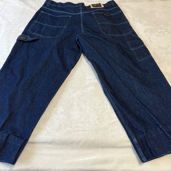 Sean John Denim Collection Blue Jeans Mens 42/28 Baggy Carpenter Style Pants - Picture 6 of 12